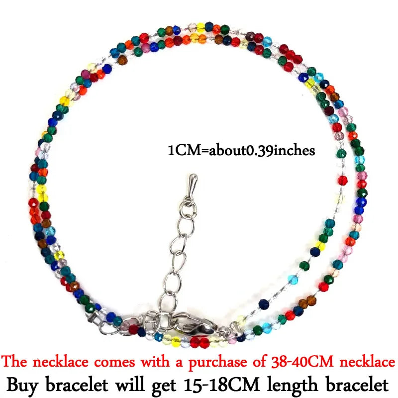 2–3mm Natural Stone Beaded Necklace – Handmade Mini Crystal Healing Jewelry for Women - Image 15