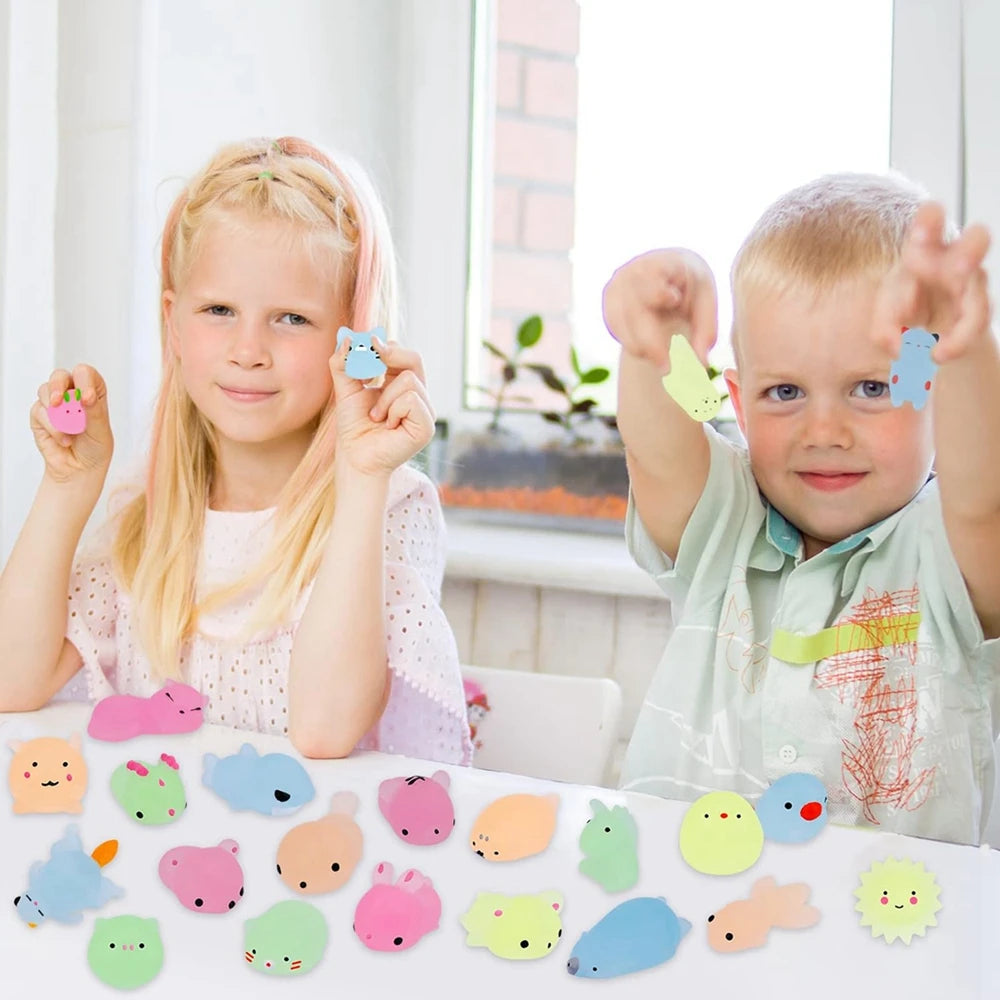 Kawaii Animals Squishies - 12/36PCS Glow in the Dark Stress Relief Toys - Image 6