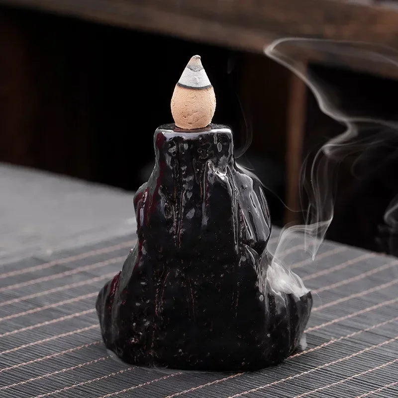 Mountain River Waterfall Backflow Incense Burner – Zen Aroma Censer for Home Decoration & Relaxation - Image 4