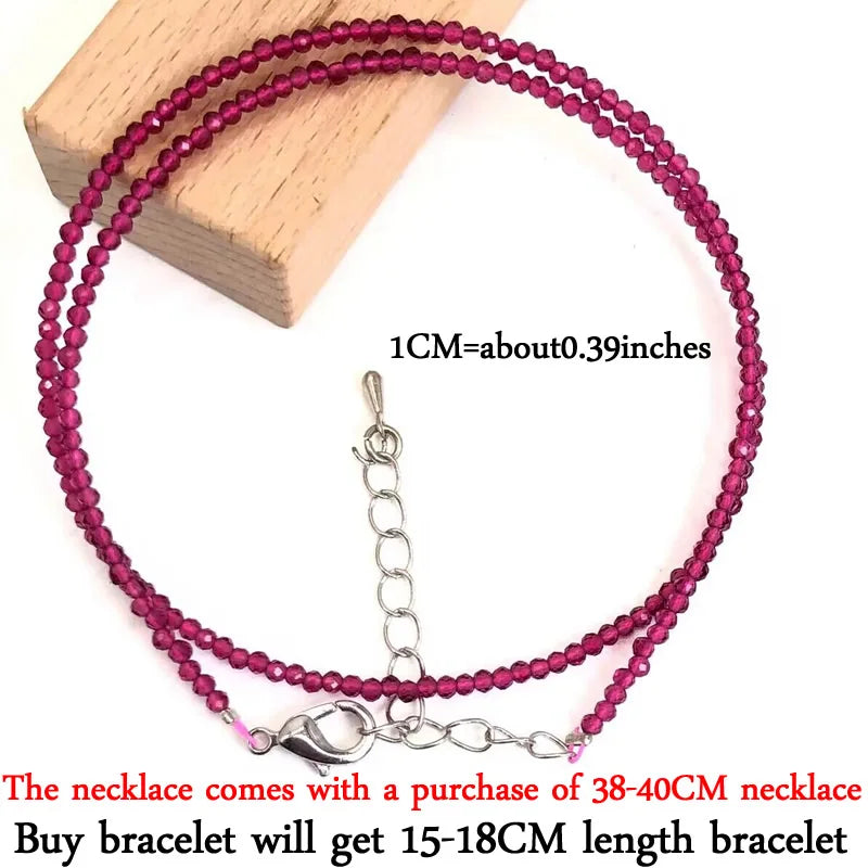 2–3mm Natural Stone Beaded Necklace – Handmade Mini Crystal Healing Jewelry for Women - Image 10