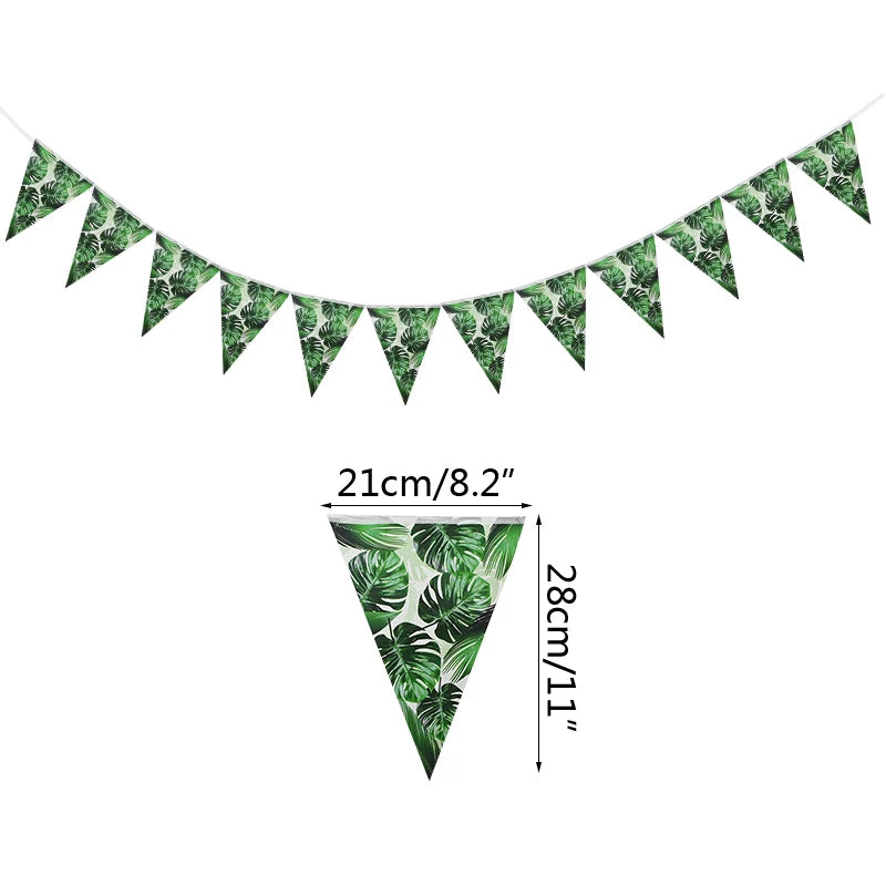 Artificial Tropical Palm Leaves – Hawaiian Luau & Jungle Theme Party Decor for Home & Events - Image 9