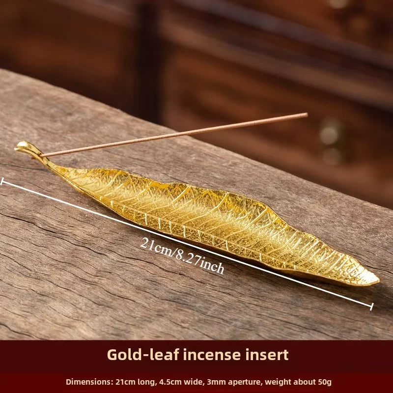Incense Holder Ash Catcher Long Leafs Censer Meditation Home Decor - Image 7