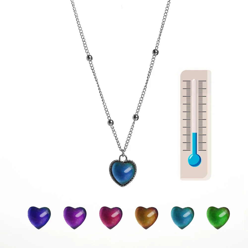 Heart Mood Locket Necklace - Image 8
