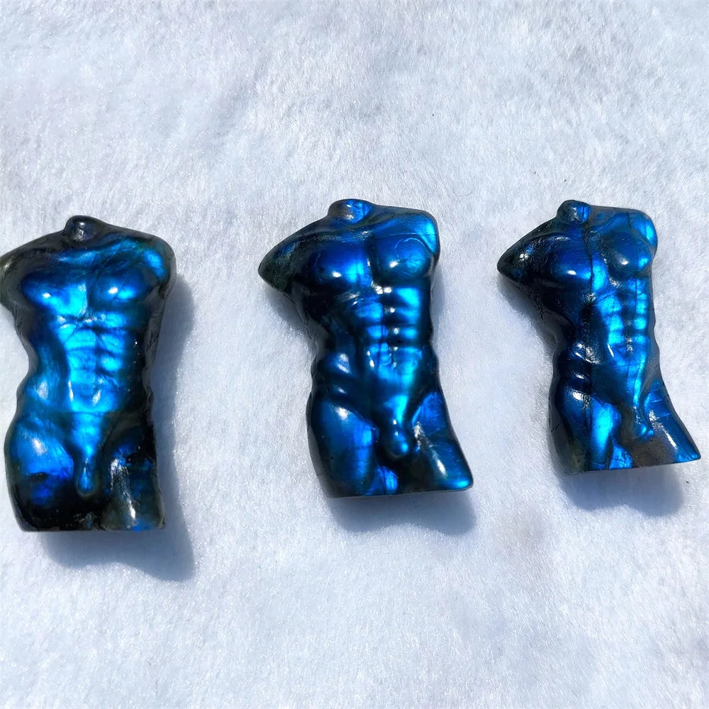 Natural Labradorite Body Model Carving - Image 2