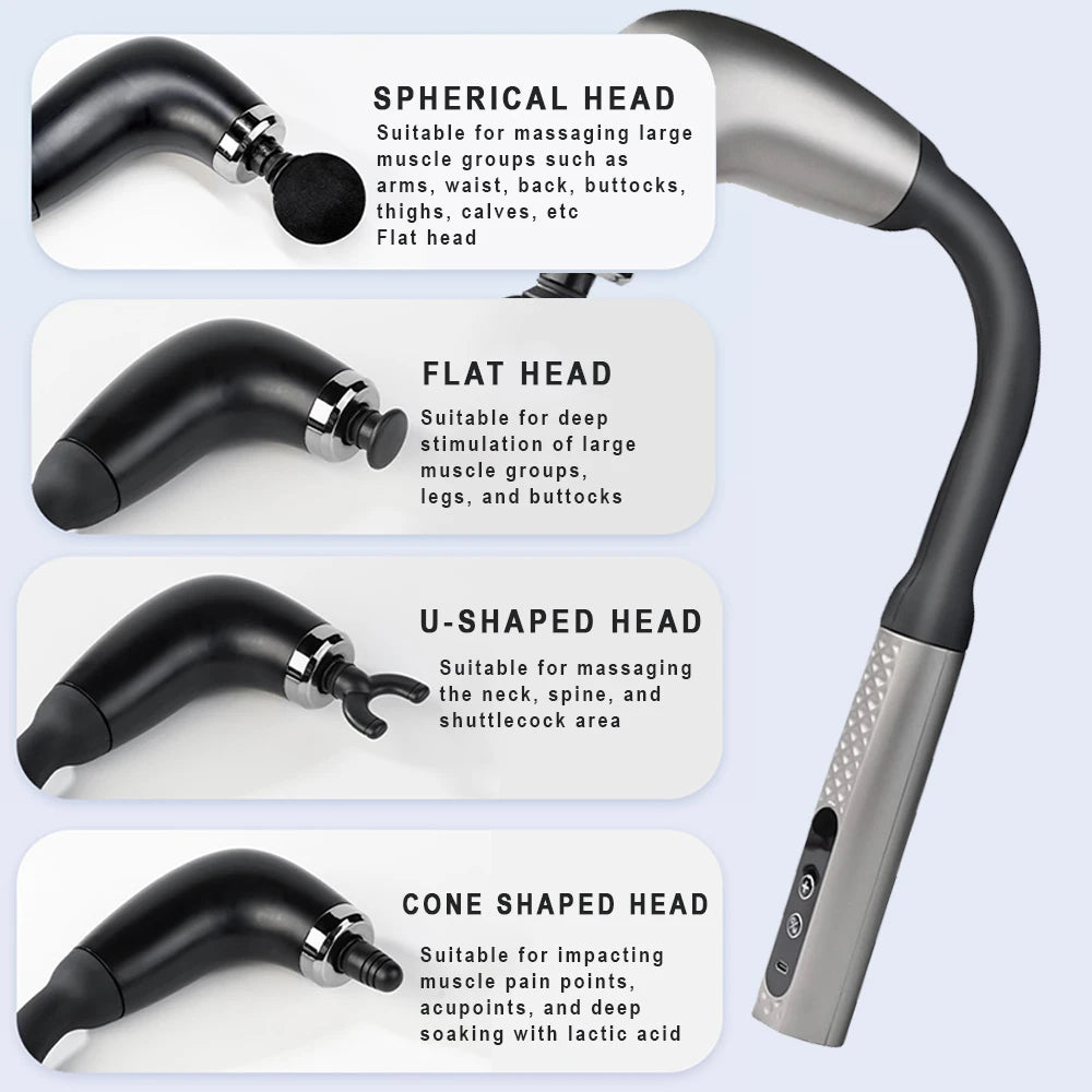 Fascia Gun with Extended Handle & Elbow - Image 5