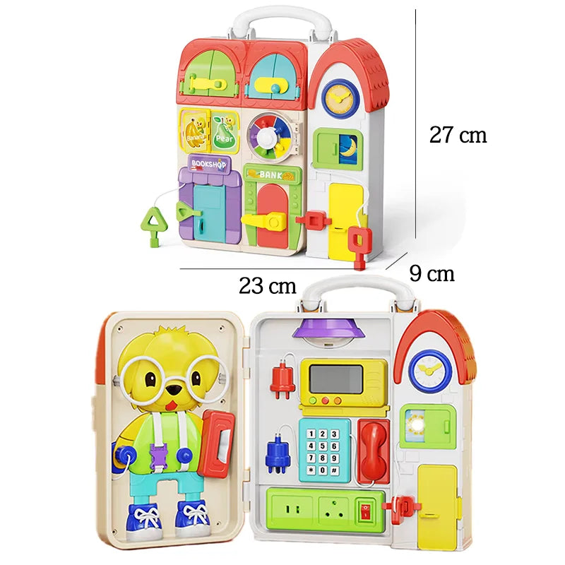 Baby Sensory Busy Board - Montessori Multifunctional Toy - Image 9