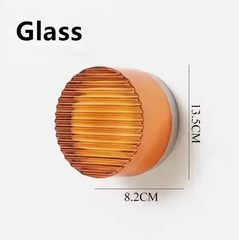 Modern Glass Round Wall Sconce Light Fixtures - Image 9