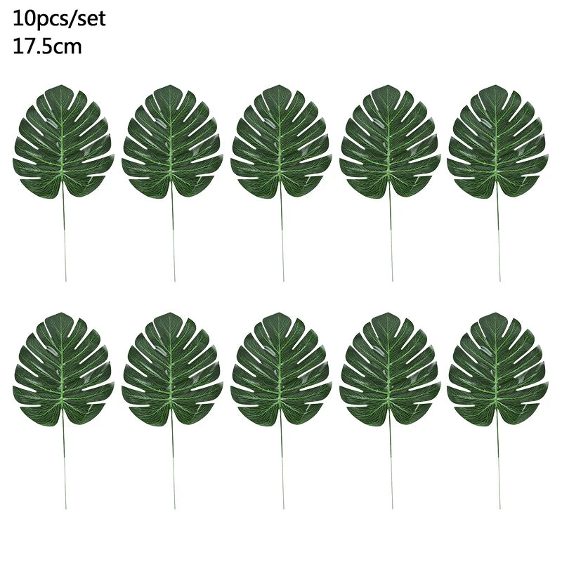 Artificial Tropical Palm Leaves – Hawaiian Luau & Jungle Theme Party Decor for Home & Events - Image 13