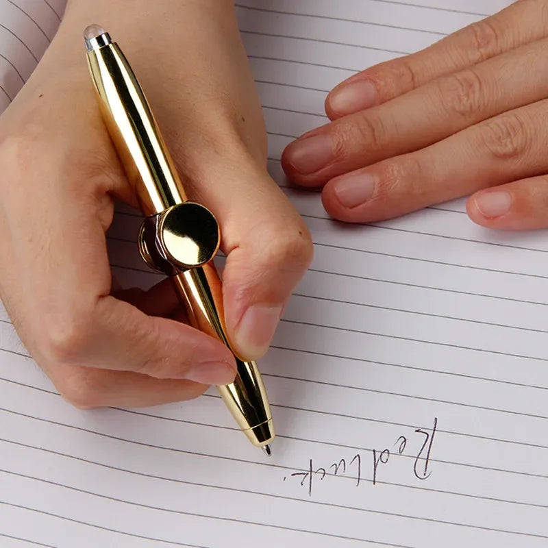 Multifunctional Decompression Finger Rotate Luminous Gyro Pen - Image 4