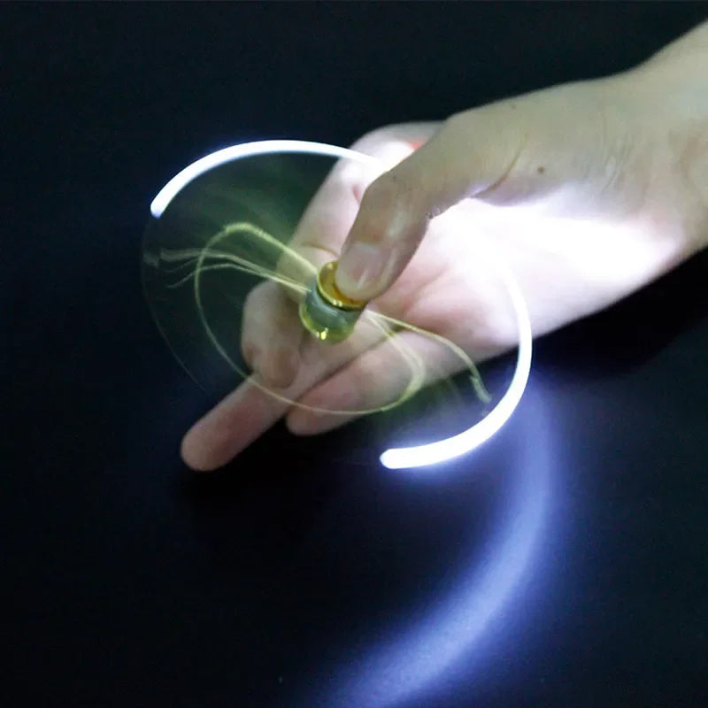 Multifunctional Decompression Finger Rotate Luminous Gyro Pen - Image 2