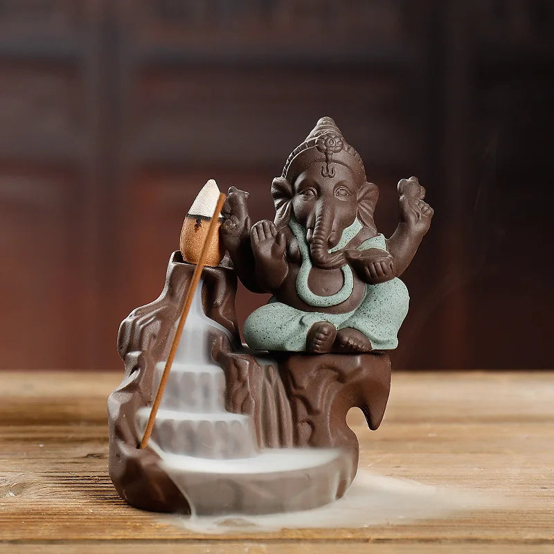 Mountain River Waterfall Backflow Incense Burner – Zen Aroma Censer for Home Decoration & Relaxation - Image 4
