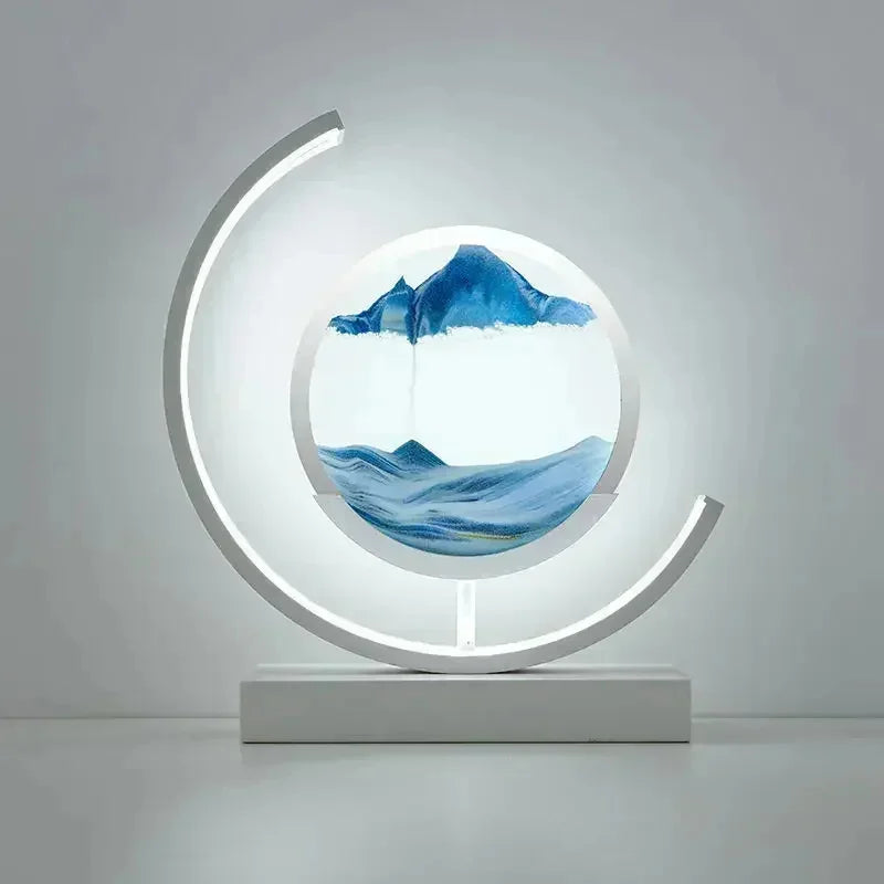 LED Moving Sand Art Table Lamp – 3D Quicksand Night Light Hourglass for Home Decor & Gifts - Image 14