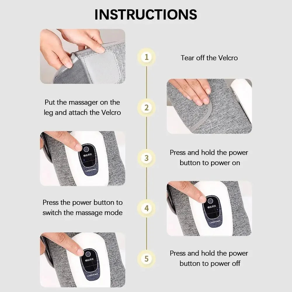Electric Wireless Rechargeable Leg Massager - Image 6