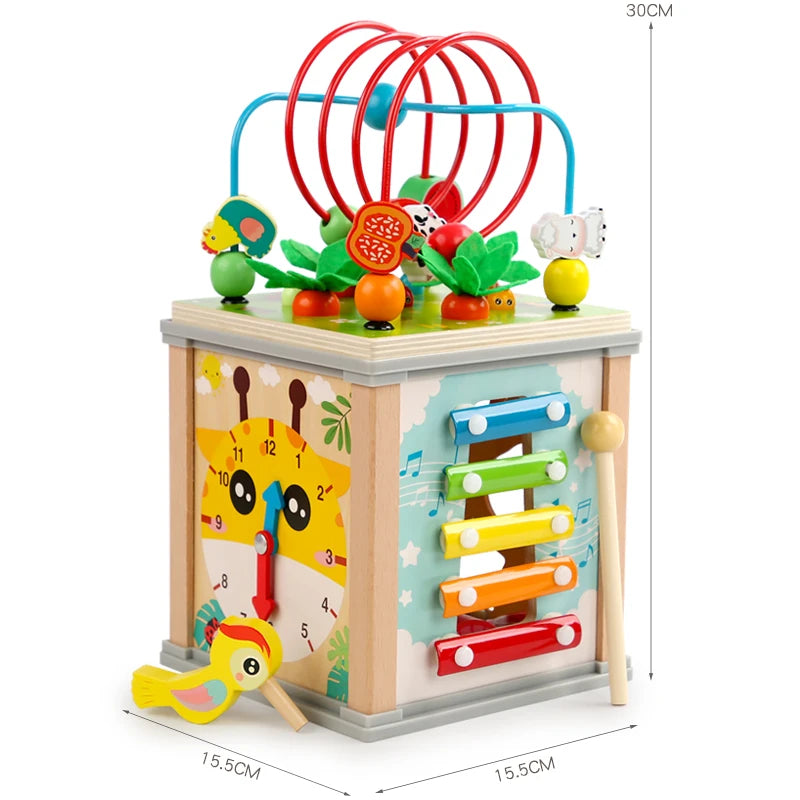 Montessori Wooden Beaded Treasure Box - Image 6