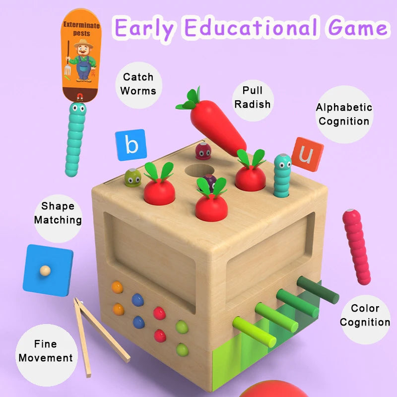 Montessori Wooden Shape Matching Toys - Image 3
