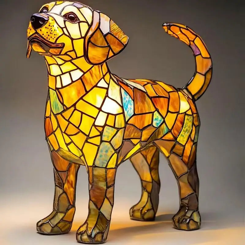 Magical & Colorful Strange Dog LED Desk Lamp – Artistic Bedside Night Light for Living Room & Bedroom - Image 14