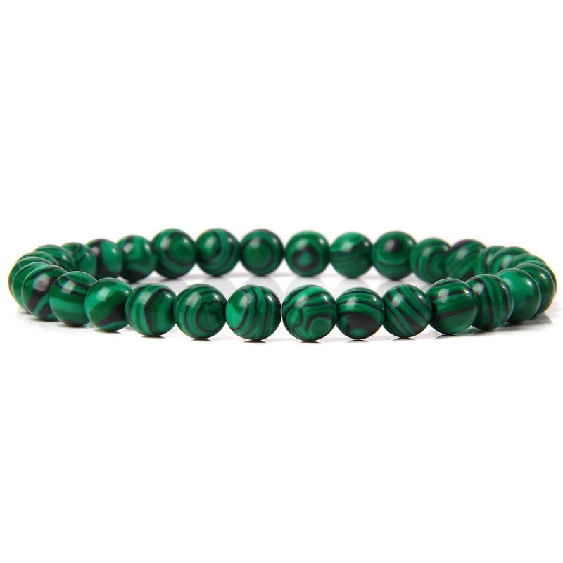 6MM Natural Stone Bead Stretch Bracelet – Energy Healing Agate Elastic Bangle for Men & Women - Image 34