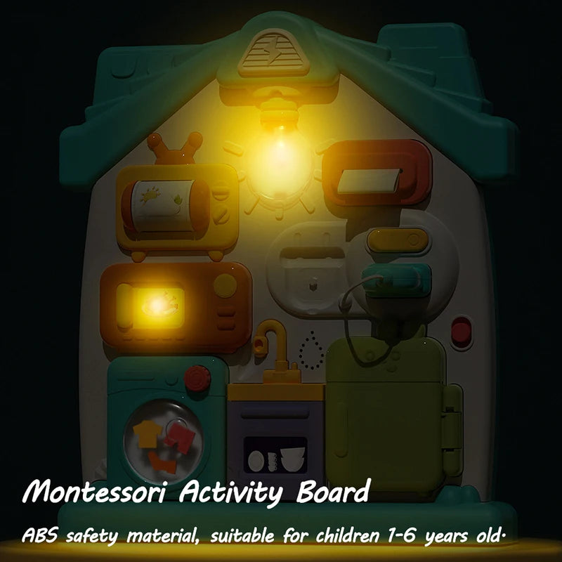 Baby Sensory Busy Board - Montessori Multifunctional Toy - Image 5